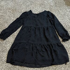 Xhilaration Black Floral Kids Dress
